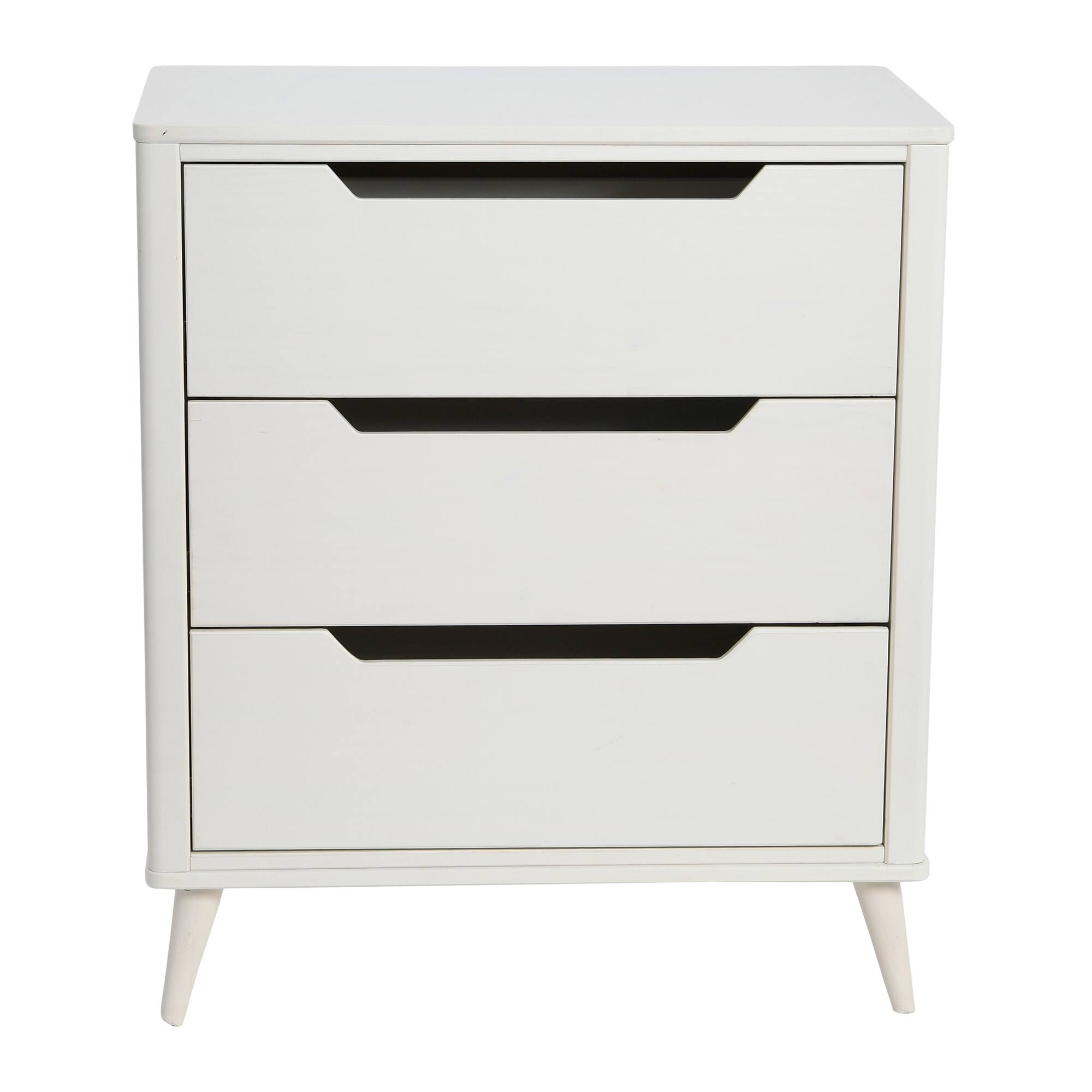 Hello Honey® 37.5" Yume Mid Century Modern Solid Wood 3-Drawer Dresser Chest